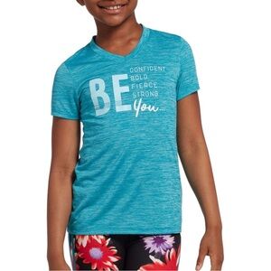 DSG Girls' Performance Be You Tee Shirt size S 8/9
